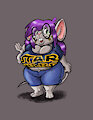 Mina the nerdy mouse gal by Tincrash