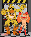 Commission: Animatronic Rhoadie + Nightmare Chica by ItsyMitsy