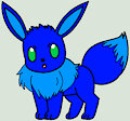 Blueon the Eevee by QuilComing