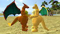 sfm pokemon: charizard x dragonite by johnxgin3