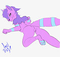 Altie the purple cat by Smolboye