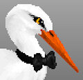 Stork Pixel art