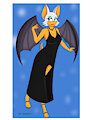 Commission: Rouge the bat, cute dress