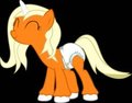 Dreamsicle Diapered [and Undiapered]