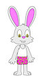 Rex the Rabbit in Underwear/Sleepwear