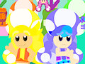 Yellow Toadette (Millie) and Blue Toadette (Lilac)