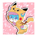 YCH pikachu kigurumi by Pinkitsuu