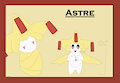 Astre & Noire Reference Sheets