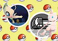 Mew & Celebi Stickers