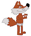 Leon the Fox in Briefs