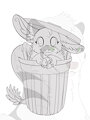 dutchie in a trash bin base