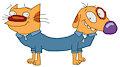 CatDog in Blue Uniforms