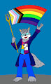 Pride Month: My Fursona/Me and my Flags by LoneWolf23k