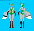 Ghostfox Swimsuit Reference (Green) by Ghostfox91