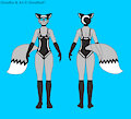 Ghostfox Swimsuit Reference (Black) by Ghostfox91