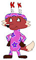 Foxie in a Kuddly Krab Uniform