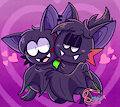 Bats in Love by Bowsaremyfriends