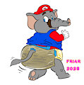 Messy Elephant Mario by Friar