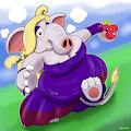 Hariet Broodal in Super Mario Wonder - Elephant TF by Mewscaper