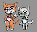Super 'Bikini' Kitties (by Whirchi)