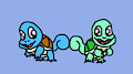 Pokemon 007 Squirtle and Shiny playing arts