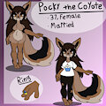 Sweet candy Pocky Coyote by MonsterousRabbit
