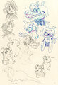 friend doodles - sketchbook by matuska
