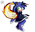 Pyrrha the hedgehog (Female phoenix) in Sonic battle