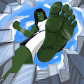 She Hulk CRUSH!!! by JamesStormet