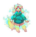 Teal the pupper bunner by kiophen