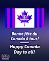 Canada in blue and purple mode