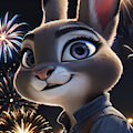 Fireworks display (AI)