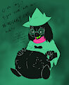 Ralsei trying his best by Starrbar