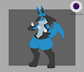 Icy Blue Lucario Adopt-CLOSED