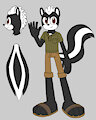 David the Skunk (reference) by LaliLop