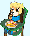 Breakfast Beagle -By Mouffetter-