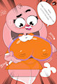 Anais Breast Expansion Redraw : Mega Goddess by JamesHedgehog