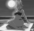 [FFXIV] Lunar Beach Bunny (art by Shonuff44)