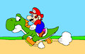 mario and yoshi