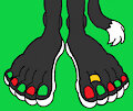 Zafiro's Christmas in July Feet Digital