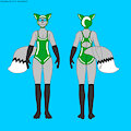 Male Ghostfox Swimsuit Reference (Green)