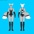 Male Ghostfox Swimsuit Reference (Black)