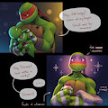 Raph's little princess is hungry by PurpleVelBeth