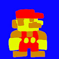 Pixelated Mario