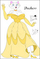 The Aristocats: Duchess in Belle's Dress by NuemekColor