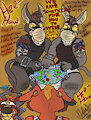 Art Challenge: Donkey Twin Bullies New Victim by RhythmCHusky94