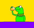 kermit sips lipton tea