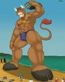 Muscle Beach by Teaselbone, colored by me
