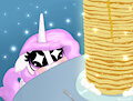 Celestia finds the Panned Cakes