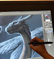 Saphira Dragoness Artwork WIP